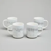 Набор кружек Daily 4 штуки 350 мл серый - Bronco