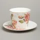 Фарфоровый чайный набор на 2 персоны, 4 предмета, Корейская роза, 300 мл – Lefard