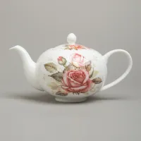 Фарфоровый заварочный чайник Корейская роза 900 мл – Lefard