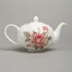 Фарфоровый чайный сервиз на 6 персон, 14 предметов, Корейская роза - Lefard