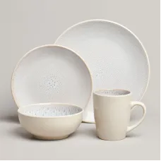 Набор посуды обеденной на 4 персоны, 16 предметов, бежевый Crocus – Bronco