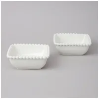 Набор салатников квадратных Pearl 2 штуки 14*5,5 см 400 мл - Lefard