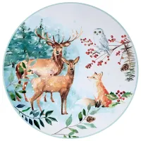 Набор подстановочных салфеток Зимняя сказка из 2 штук, диаметр=38 см