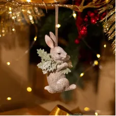 Елочное украшение Кролик 5,5х5х10 см – Lefard