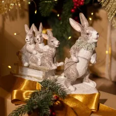 Статуэтка Крольчиха с крольчатами 24х8х16,5 см – Lefard