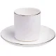 Фарфоровый кофейный набор на 4 персоны, 8 предметов, Медиссон, 210 мл – Lefard