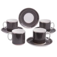 Фарфоровый чайный набор на 4 персоны, 8 предметов, Infinity, 270 мл – Lefard