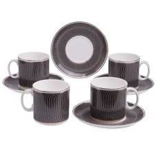 Фарфоровый чайный набор на 4 персоны, 8 предметов, Infinity, 270 мл – Lefard