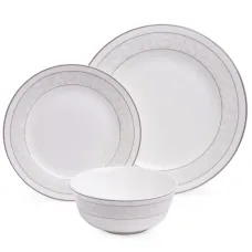 Набор посуды обеденной на 4 персоны, 12 предметов Grey Lace – Lefard