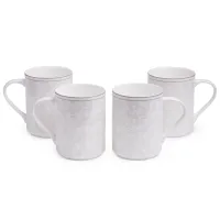 Набор кружек Grey Lace, 4 штуки, 400 мл – Lefard