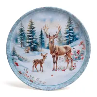 Поднос сервировочный Зимняя сказка 33*2,1 см - Agness