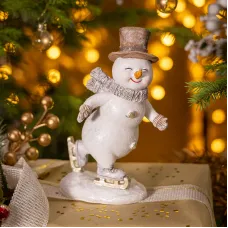 Статуэтка Снеговик 14х7х17,5 см – Lefard