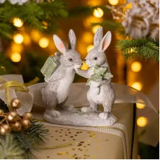 Статуэтка Кролики 10,5х6х13 см – Lefard