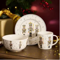 Набор посуды Щелкунчик (кружка 295 мл, тарелка 15 см, салатник 13 см) - Lefard