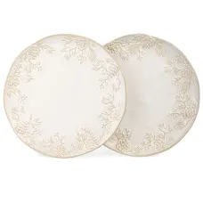 Набор обеденных тарелок коллекция Pine Cones, 2 штуки / 25*25*2,3 см - Bronco