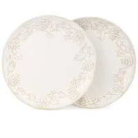 Набор закусочных тарелок коллекция Pine Cones, 2 штуки / 20,7*2,5 см - Bronco