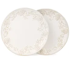 Набор закусочных тарелок коллекция Pine Cones, 2 штуки / 20,7*2,5 см - Bronco