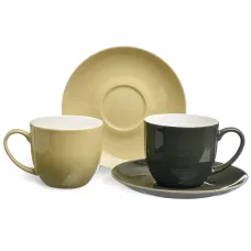 Фарфоровый чайный набор на 2 персоны, 4 предмета, TET-A-TET, 300 мл – Lefard