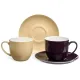 Фарфоровый чайный набор на 2 персоны, 4 предмета, TET-A-TET, 300 мл – Lefard