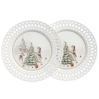 Набор тарелок обеденных Морозко 2 штуки 26,5 см - Lefard