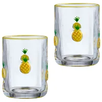 Набор стаканов Fruity Pineapple из 2 штук, 400 мл – Lefard
