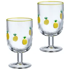 Набор бокалов для вина Fruity Pineapple из 2 штук 350 мл – Lefard
