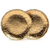 Набор тарелок закусочных Charm 2 штуки 19*2,5 см (золото) – Lefard