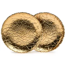 Набор тарелок закусочных Charm 2 штуки 19*2,5 см (золото) – Lefard