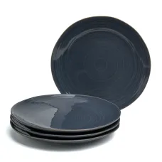 Набор тарелок закусочных Concept 4 штуки 22 см синий - Bronco