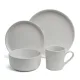 Набор посуды обеденный на 4 персоны, 16 предметов Choice White – Bronco