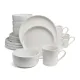 Набор посуды обеденный на 4 персоны, 16 предметов Choice White – Bronco