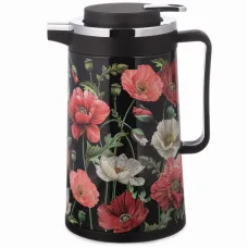 Термос со стеклянной колбой, 950 мл, крышка с клапаном, серия Маки - Agness