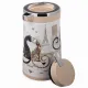 Термос со стеклянной колбой, 950 мл, крышка с клапаном, серия Парижские коты - Agness