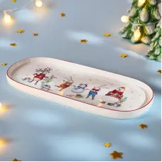 Блюдо овальное Winter Story 34*14,5 см - Lefard