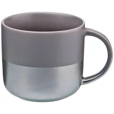 Фарфоровая кружка Velour, объем 440 мл, матовый темно-серый, 4 штуки – Bronco