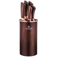 Набор ножей Best на подставке, 6 предметов – Agness
