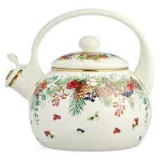 Чайник эмалированный со свистком серия Celebration 2 л, индукционное дно - Agness