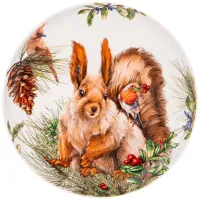 Тарелка закусочная Лесная сказка белка диаметр 20.5 см – Lefard