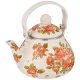 Чайник эмалированный со съемным фильтром из нжс, серия Корейская роза 1,3 л - Agness