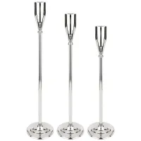 Комплект из 3-х подсвечников, диаметр 13,5 см, высота 81 см, 71 см, 61 см, латунь – Lefard