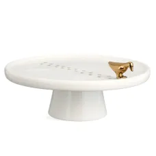 Блюдо сервировочное на ножке, 25х25х10,7 см – Lefard