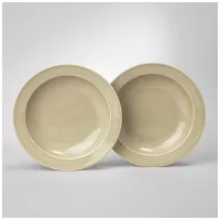 Набор тарелок суповых Tint 22,5 см (фисташковый) 2 штуки - Lefard