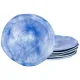Набор тарелок обеденных парадиз 6 штук 26 см голубая лагуна - Lefard