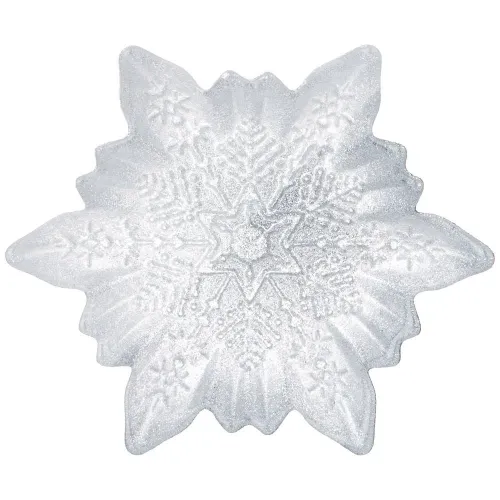 Блюдо snow cristal silver 17 см - Аксам