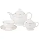 Фарфоровый чайный сервиз на 6 персон, 14 предметов, Снежная королева – Lefard