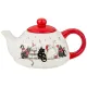 Керамический чайный набор коллекция party cats чайник 380 мл и чашка 350 мл - Lefard