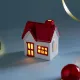 Статуэтка домик с LED-подсветкой 9,5х7х11 см – Lefard