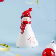 Статуэтка снеговик 9,8х6х17 см – Lefard