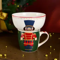 Набор посуды Щелкунчик 2 предмета (кружка 360 мл, салатник 500 мл) - Lefard