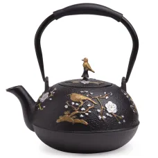 Чугунный заварочный чайник с эмалированным покрытием внутри 1.2 л – Lefard